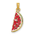 14K w/ Enamel 3-D Watermelon Charm