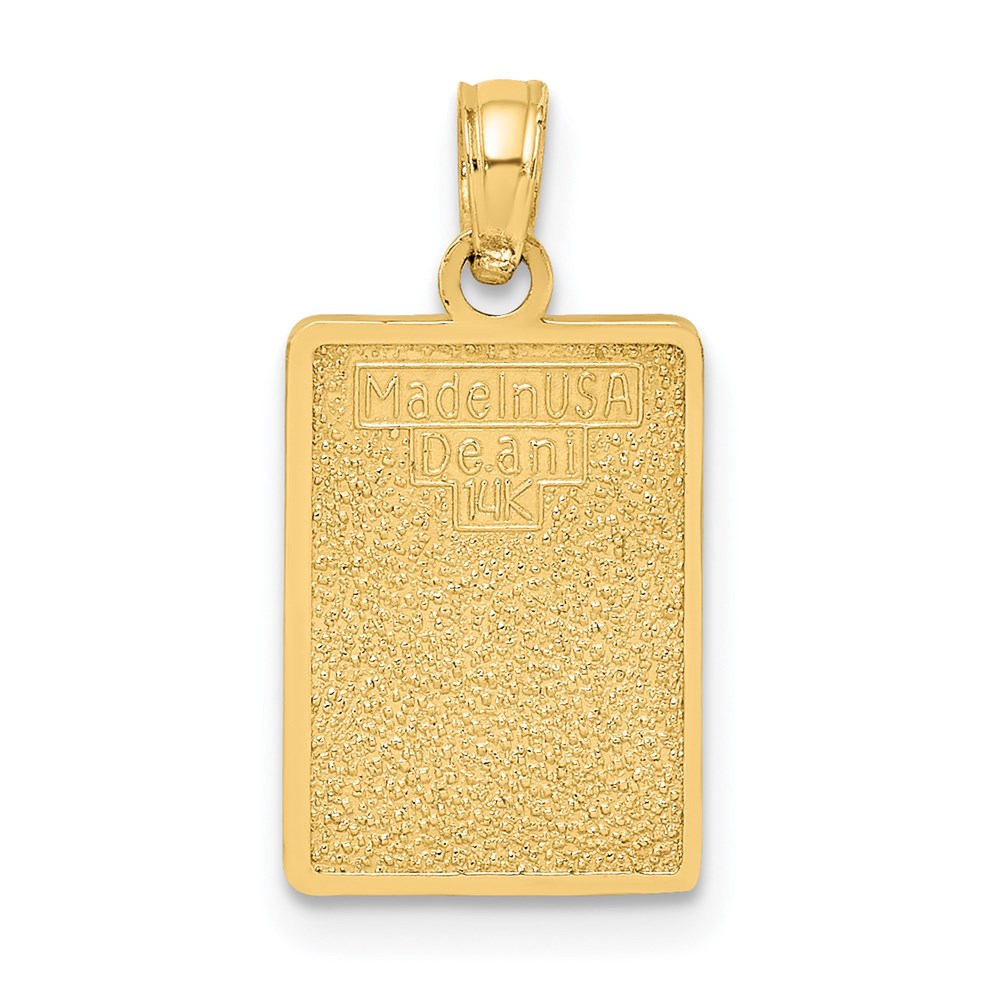 14K Enamel Mile Marker 0/ KEY WEST Charm