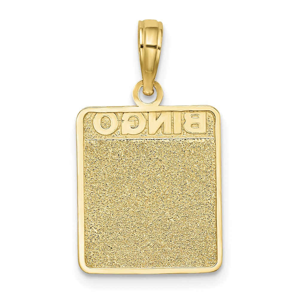 14K w/ Enamel Bingo Card Charm