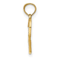 14K Flat Two Hearts Intertwined Charm