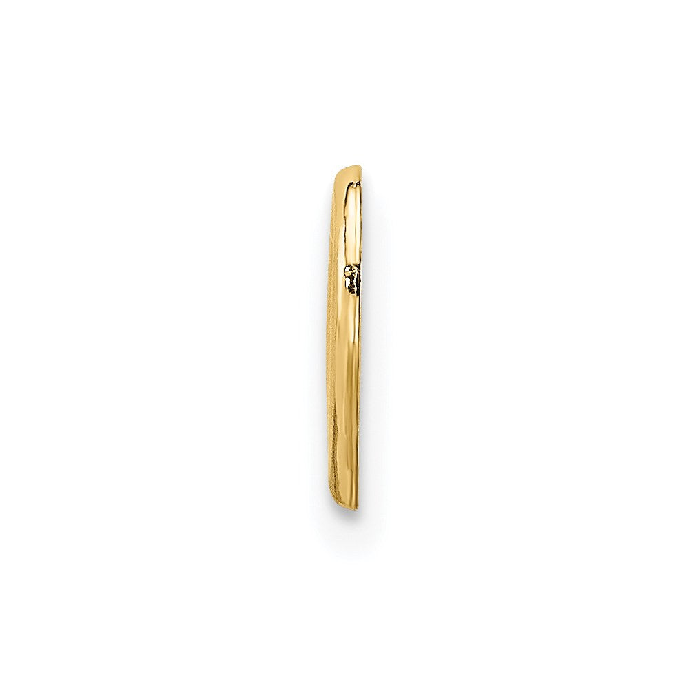 14K Polished Mini Floating Heart Slide