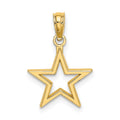 14K Cut-out Star Charm