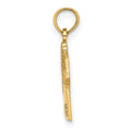 14K Polished Hawaiian Pineapple Style Shirt Charm