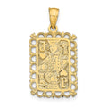 14K Jack of Hearts Pendant