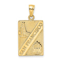 14K SAN FRANCISCO Reversible Charm