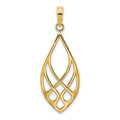 14K Celtic Knot Teardrop Charm