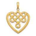 14K Large Celtic Knot Heart Charm