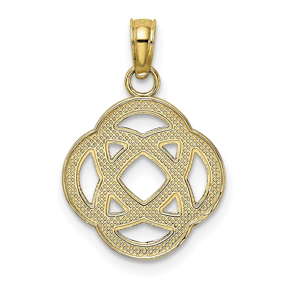14K Small Celtic Eternity Knot Circle Charm