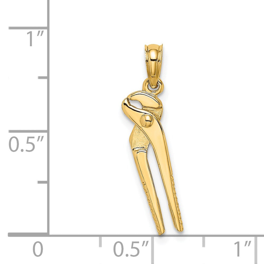 14K 3-D Moveable Pliers Charm