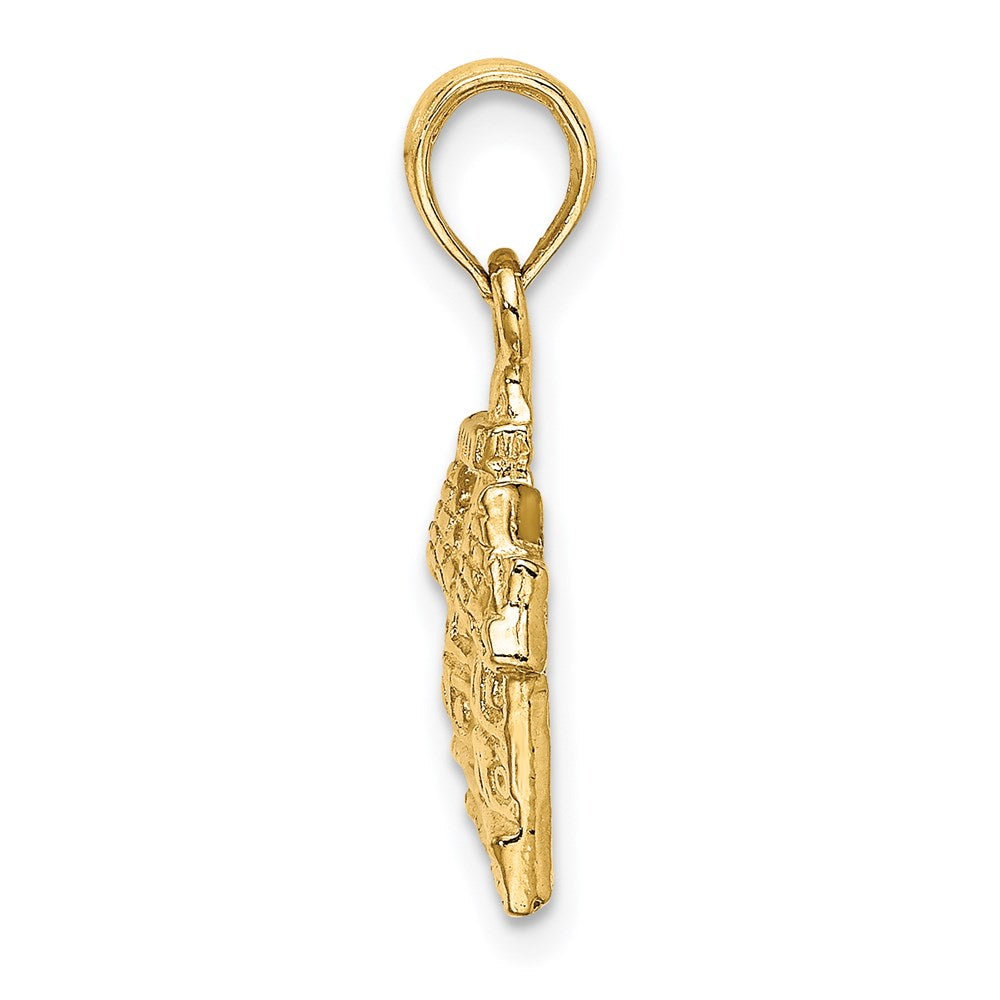 14K 3D Capitol Building WILLIAMSBURG VA Charm