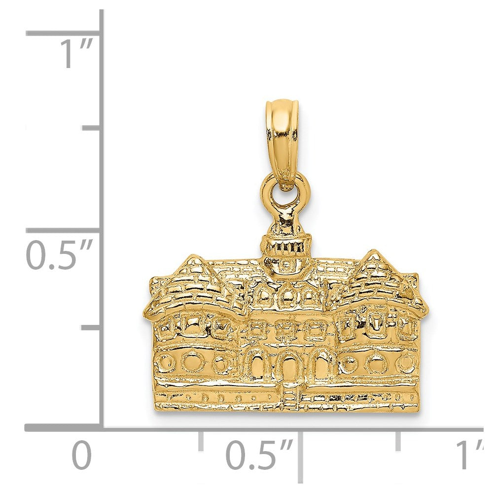 14K 3D Capitol Building WILLIAMSBURG VA Charm