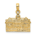 14K 3D Capitol Building WILLIAMSBURG VA Charm