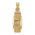 14K 3-D Lounge Beach Chair Charm