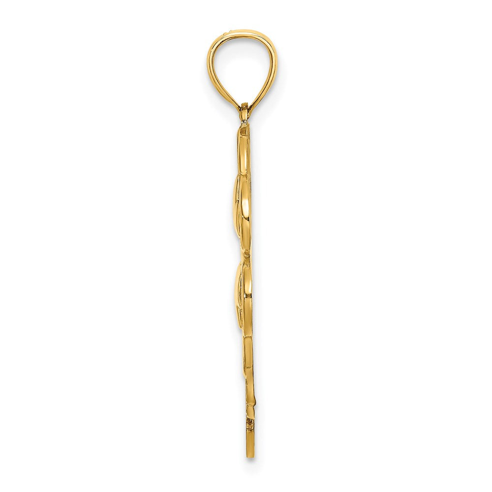 14k 4 Leaf Clover Charm