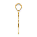 14K Polished Female Graduation Profile w/ Diploma Charm