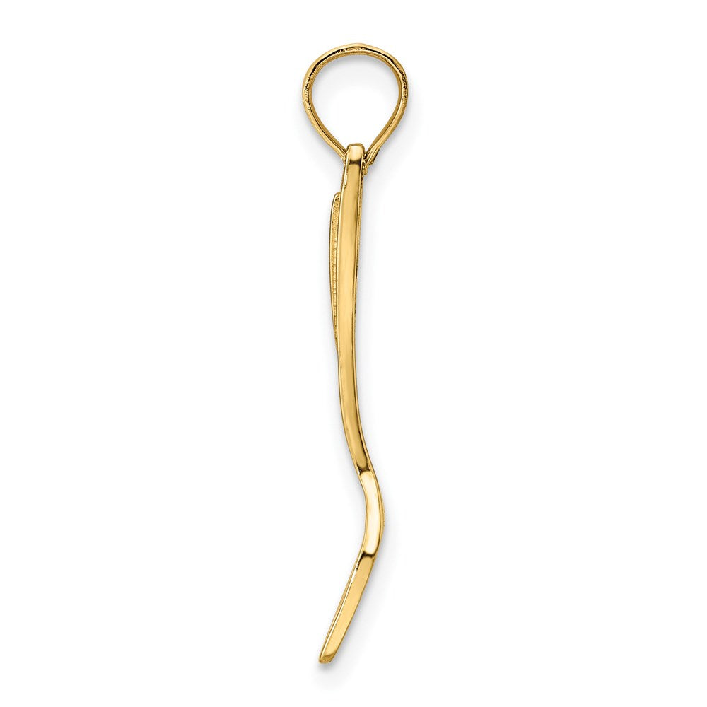 14K 3-D Polished Spatula Charm