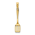 14K 3-D Polished Spatula Charm