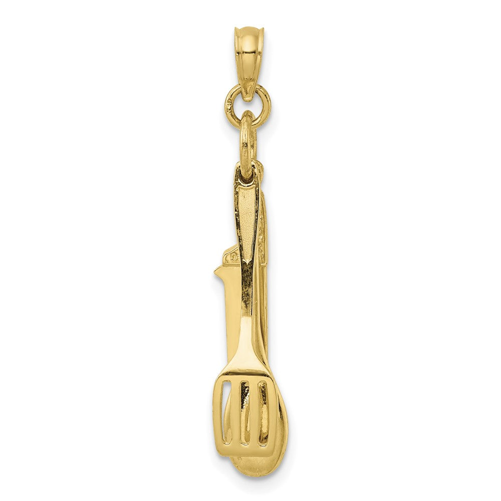 14K 3-D Moveable Spatula, Spoon, and Knife Charm