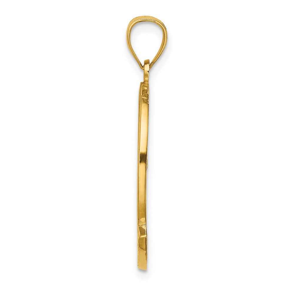 14K PUERTO RICO w/ Dolphin Sunset Scene Charm
