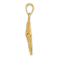 14K Starfish on Sand Dollar Charm