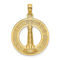 14K OCEAN CITY w/ Lighthouse Charm