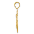 14K SAINT AUGUSTINE w/Lighthouse Circle Charm