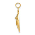14K BAHAMAS W/Conch Shell Circle Charm