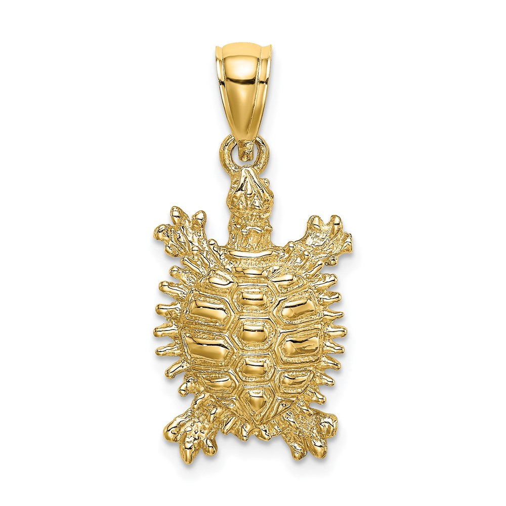 14K Land Turtle Charm