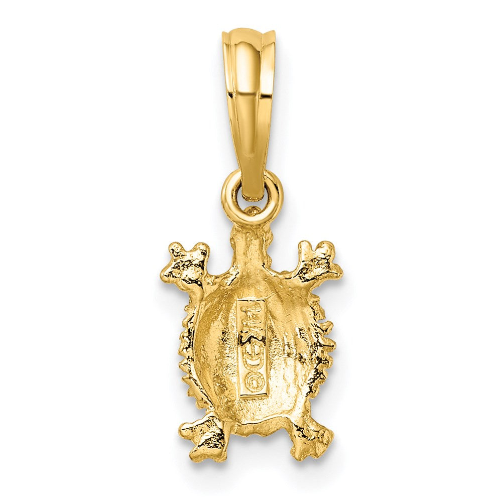 14K Land Turtle Charm