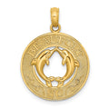 14K BEAUFORT SC w/Dolphins Circle Charm