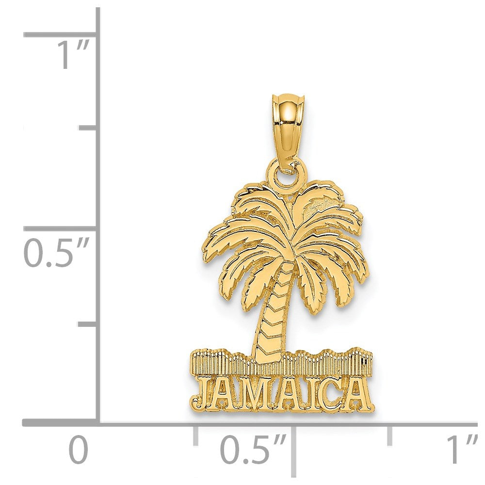14K JAMAICA Under Palm Tree Charm