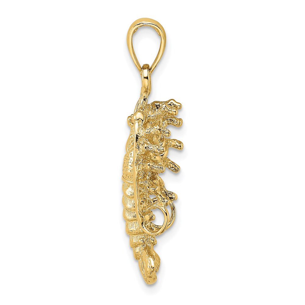 14K Polished Florida Lobster Charm
