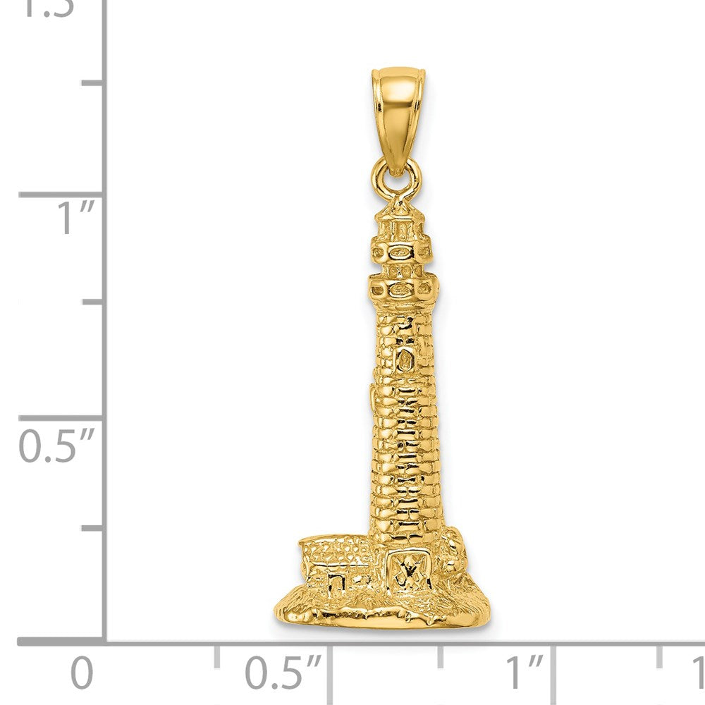 14K 3D Cape May Lighthouse Charm