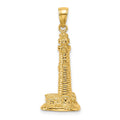 14K 3D Cape May Lighthouse Charm
