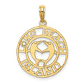14K LONG BEACH ISLAND w/ Dolphins Charm