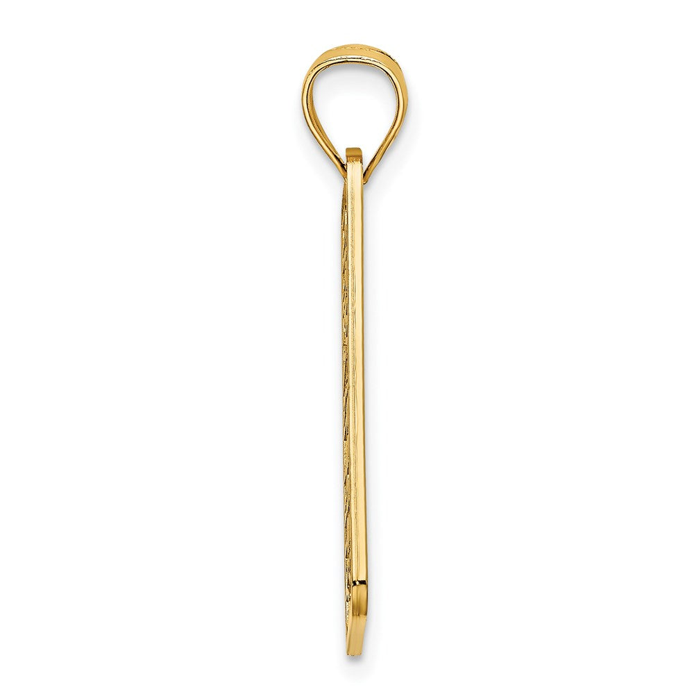 14K Textured OCEAN CITY, NJ License Plate Charm