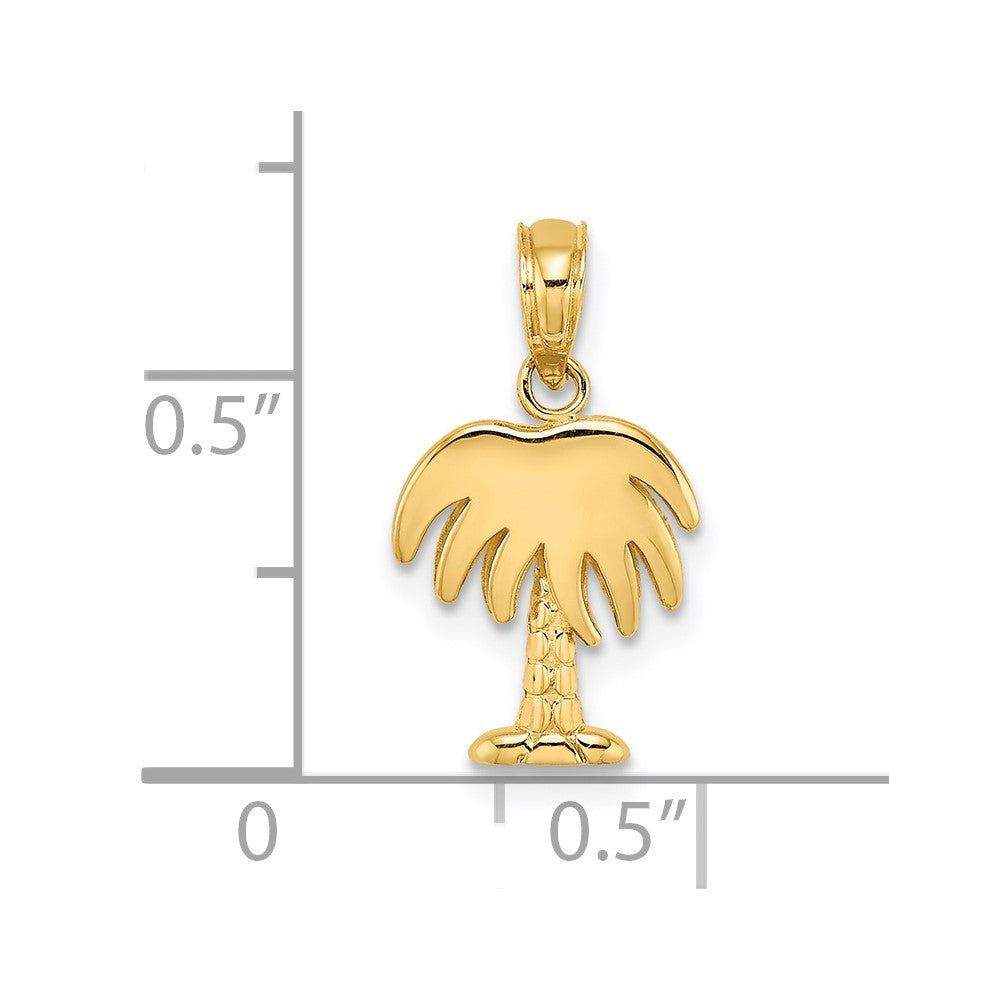 14K Charleston Palm Tree Charm