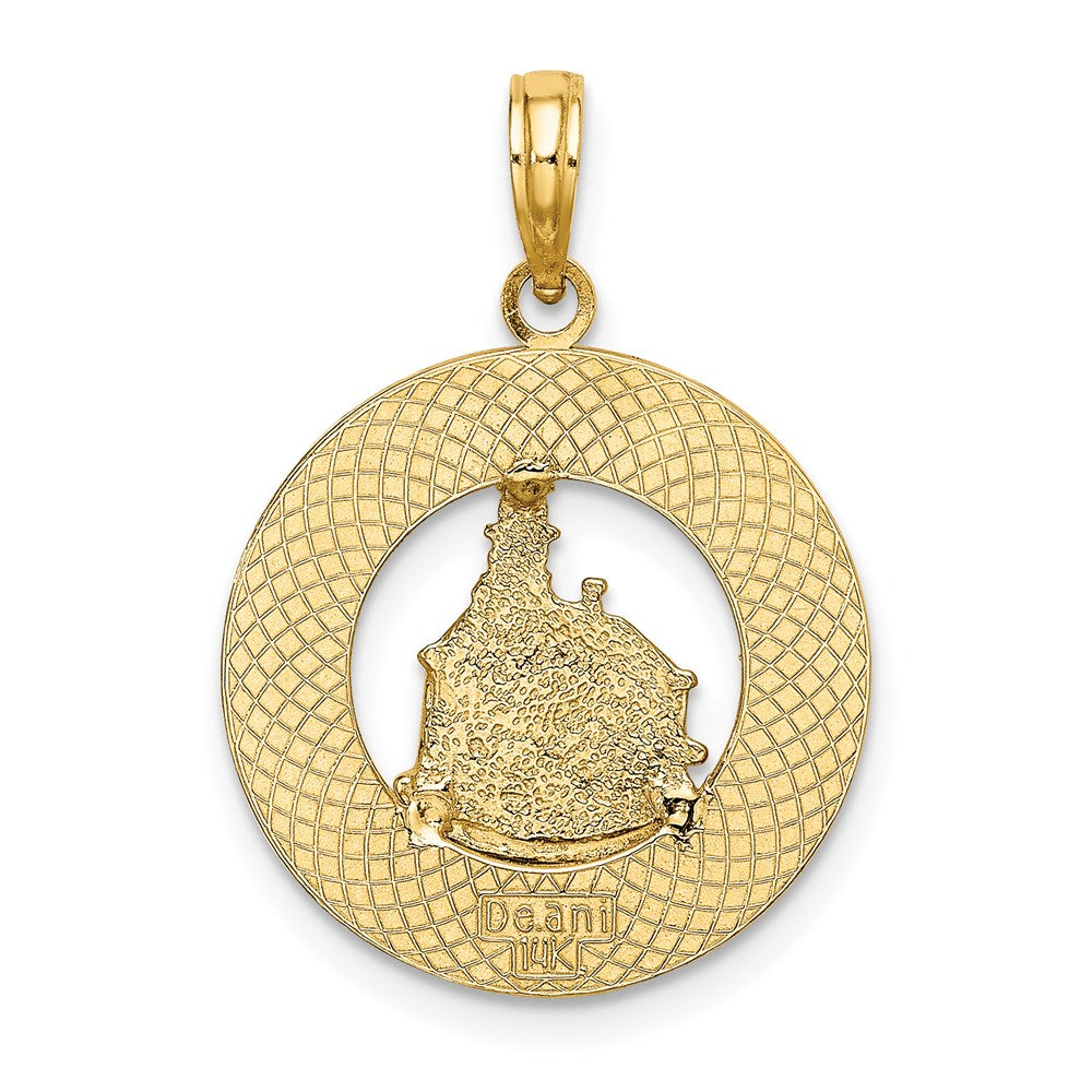 14K BLOCK ISLAND, RI w/ Lighthouse Charm