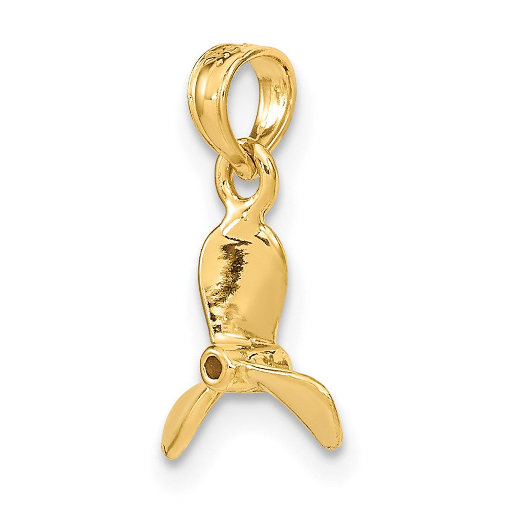 14K 3-D w/ 3 Blades Propeller Charm
