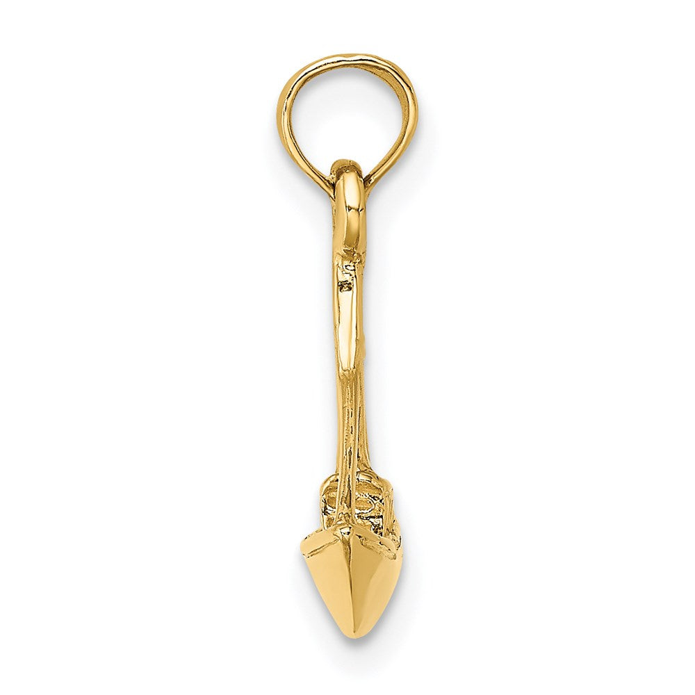 14K 3-D Cargo Ship W/ Tug Boat Charm