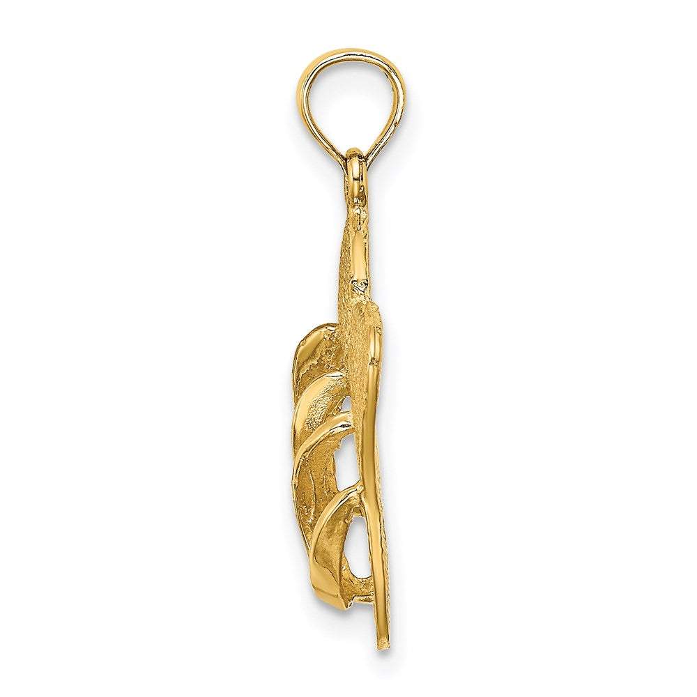 14K 3D SANIBEL ISLAND w/ Large Double Flip-Flop Charm