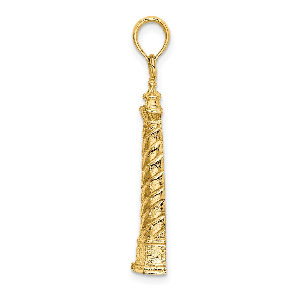 14K 2-D Cape Hatteras Lighthouse Charm
