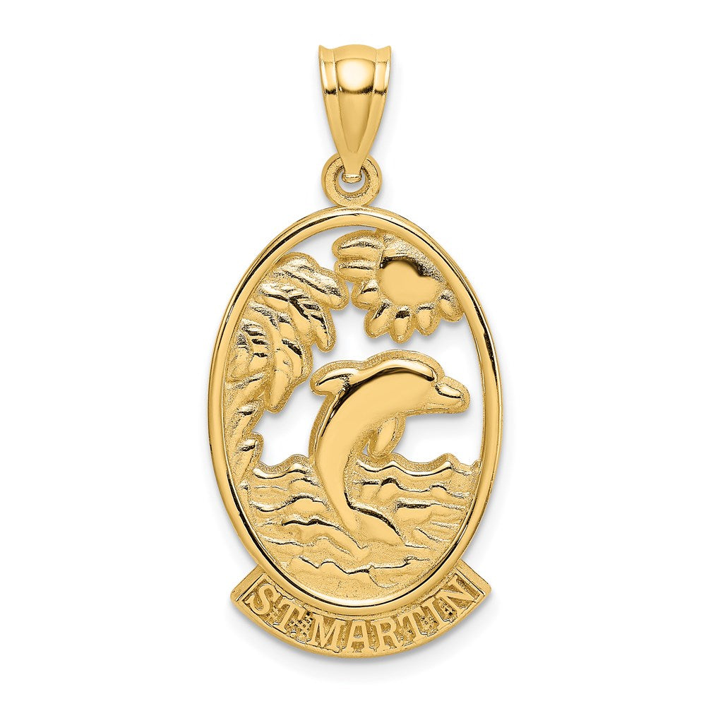 14K ST. MARTIN w/ Dolphin Sunset Charm