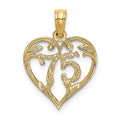 14K 75 In Heart Charm