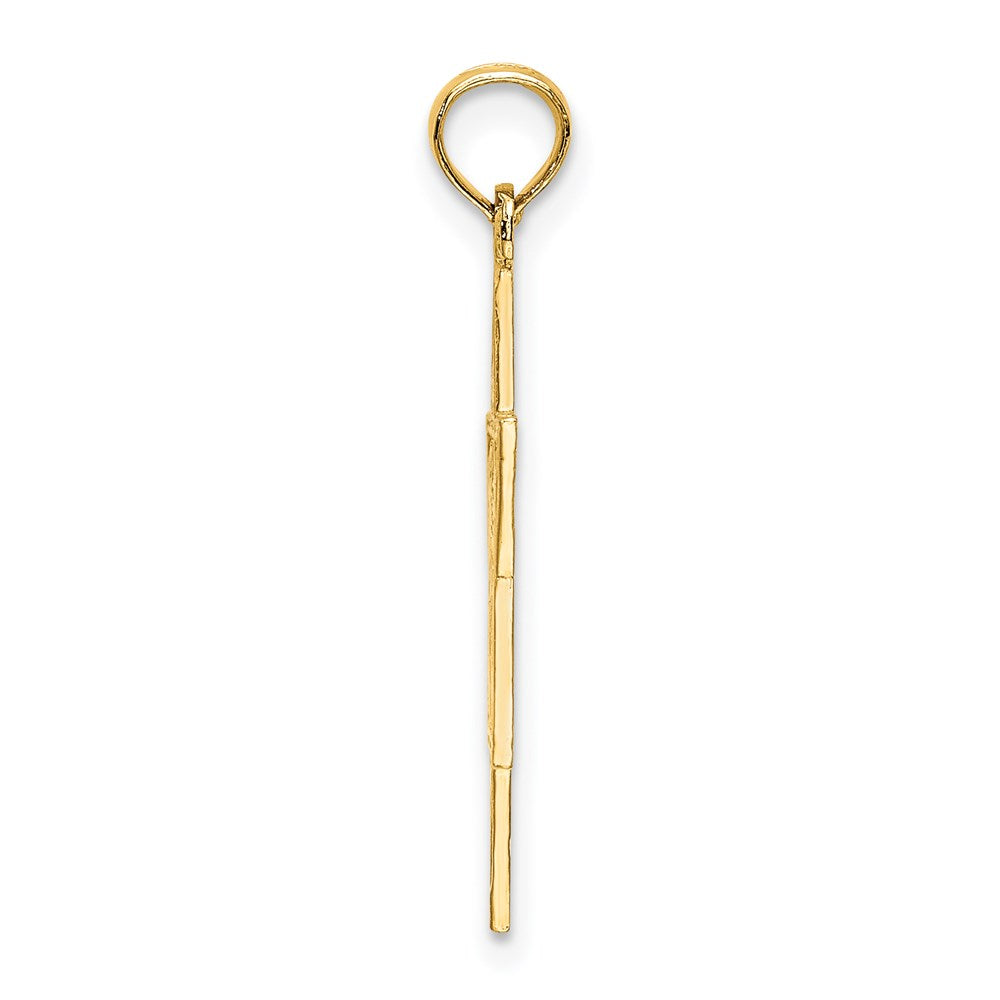 14K Textured Star Of David Charm
