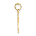 14K Engraved Star Of David Charm