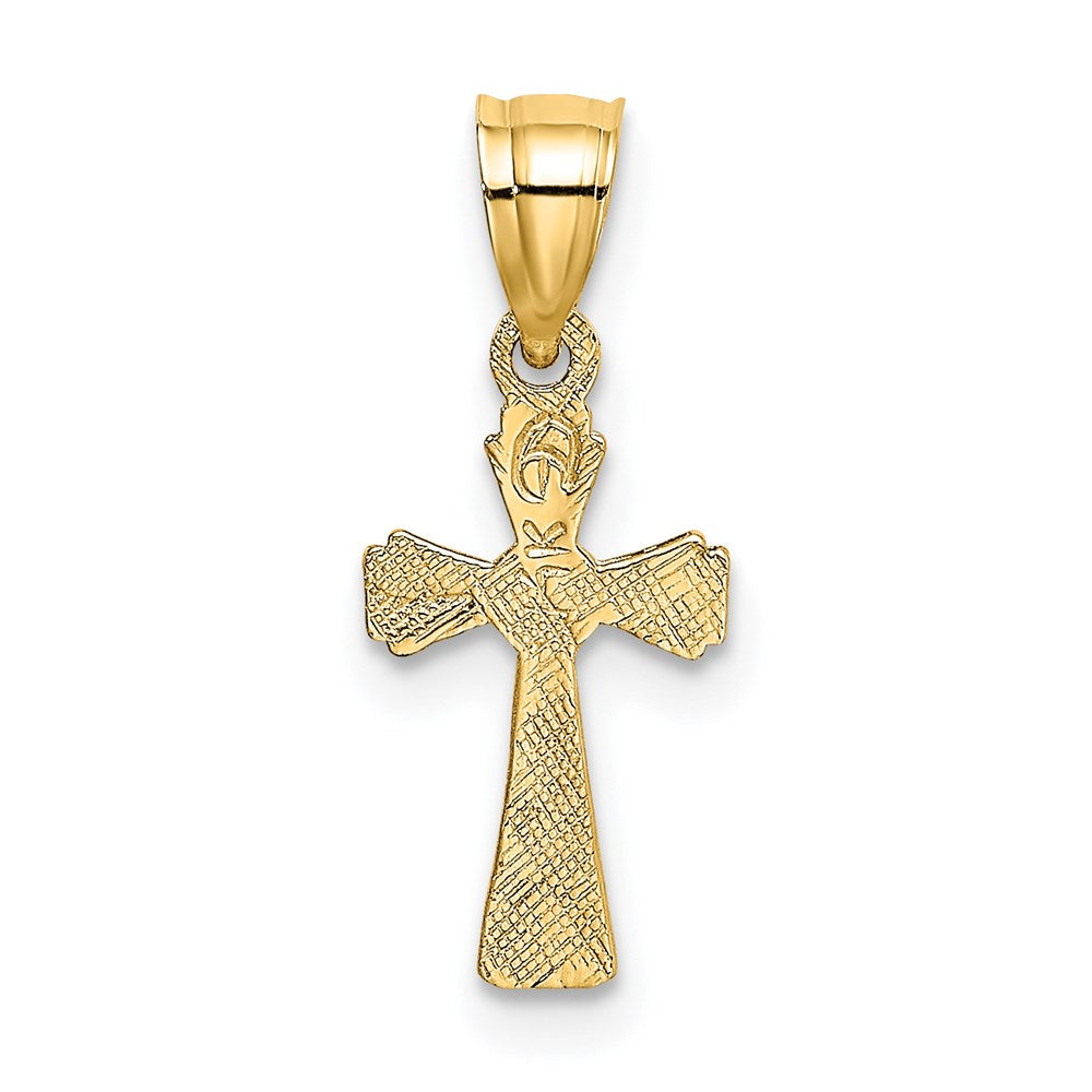 14K Mini Cross Charm