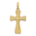 14K Cross w/ Heart Shaped Ends Charm
