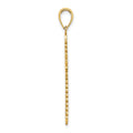 14K w/ Lace Border Cross Charm