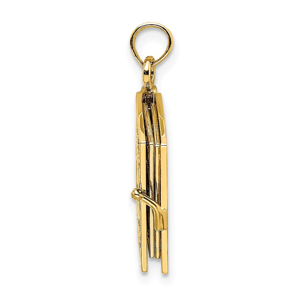 14K 3-D w/ Moveable Pages Prayer Of Jabez Book Charm